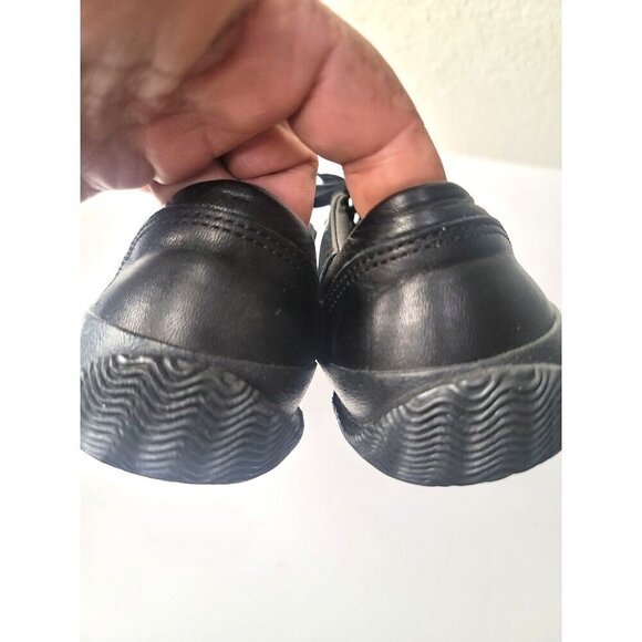 Japan Spingle Move Black Leather Lace Up Sneakers Men's Size S US 7-7.5 - Picture 5 of 12